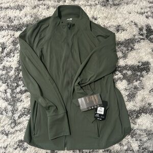 Olive Green Full-Zip Jacket
